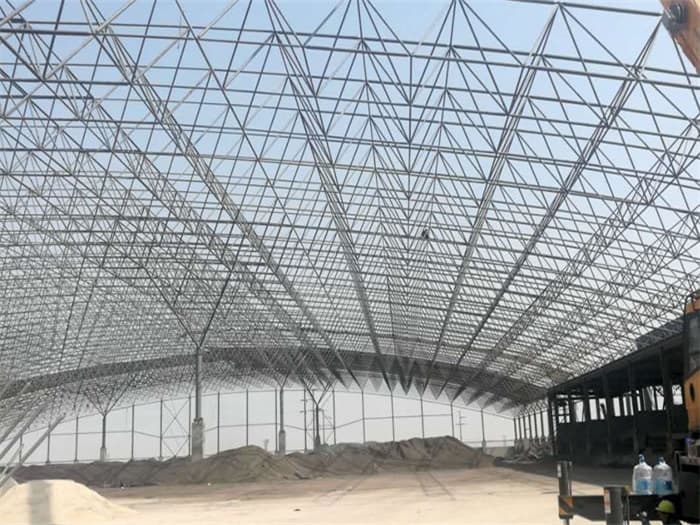 榆林钢厂料仓网架工程